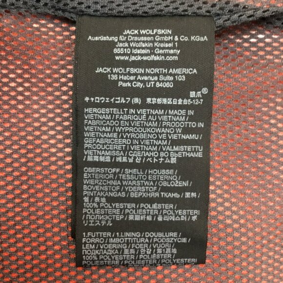 Jack Wolfskin Mens Medium Texapore Ecosphere Waterproof Hooded Jacket Orange - Picture 11 of 11